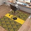 1pc Office Carpet Chair Mats Hufflepuff Crest Pattern Perfect for Office Chairs, Living Rooms, Or Bedrooms,Polyester Carpet.HDT100