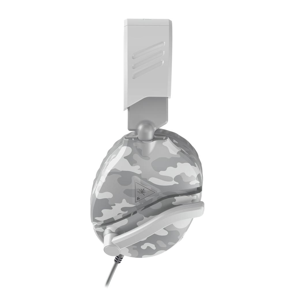 Игровая гарнитура TURTLE BEACH, легкие наушники весом 230 г, для PS5, PS4, портативной игровой консоли, смартфона Xbox, проводной откидной микрофон с функцией отключения звука Recon 70, белый камуфляж