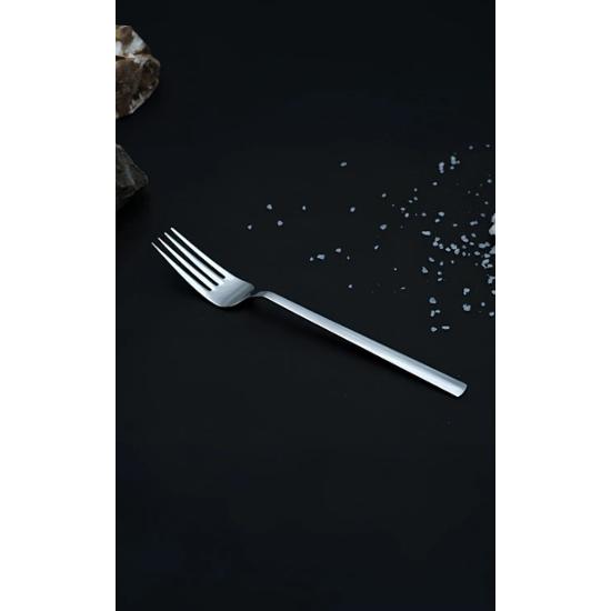 Tuana 60 Piece Plain & Steel 12 Person Fork & Spoon Set