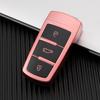 Colorful TPU Car Remote Key Case Control Protective Cover For Volkswagen VW CC Passat B6 B7 Passat 3C CC Protector Fob Keyless