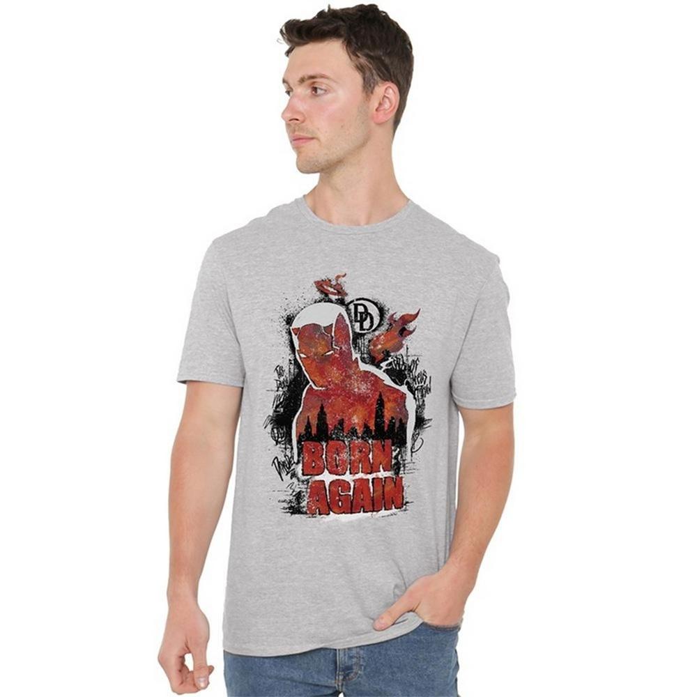 Daredevil Unisex Adult Born Again Graffiti Heather T-Shirt