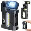 Waterproof Rechargeable Mini Light Dual Light Magnetic Torches Flashlight  Outdoor Emergency