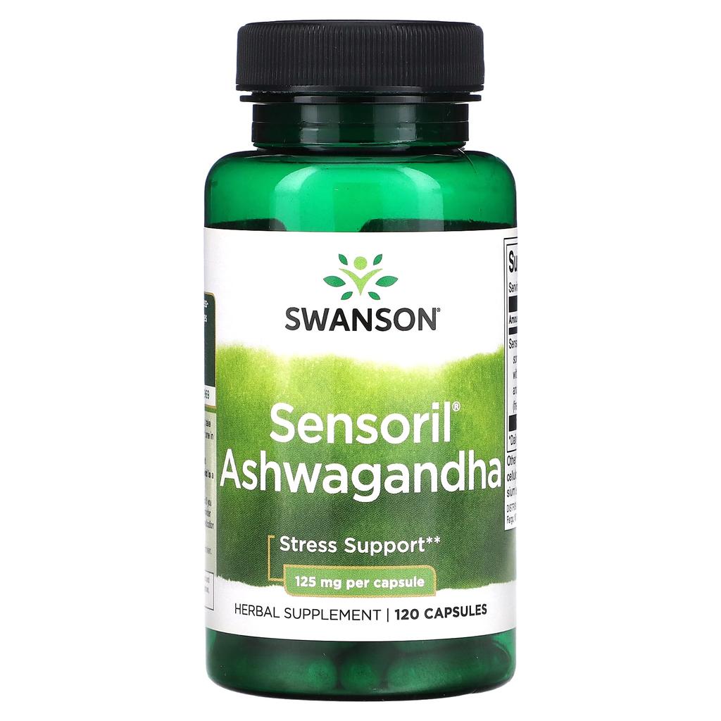 Swanson Sensoril Ashwagandha, 125 Mg, 120 Capsules
