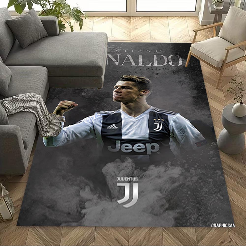 Ronaldo's Juventus Glory Floor Mat Suitable for Entryway Living Rooms Playrooms Dining Room Antislip Carpet Office home decor Spiritual Gift