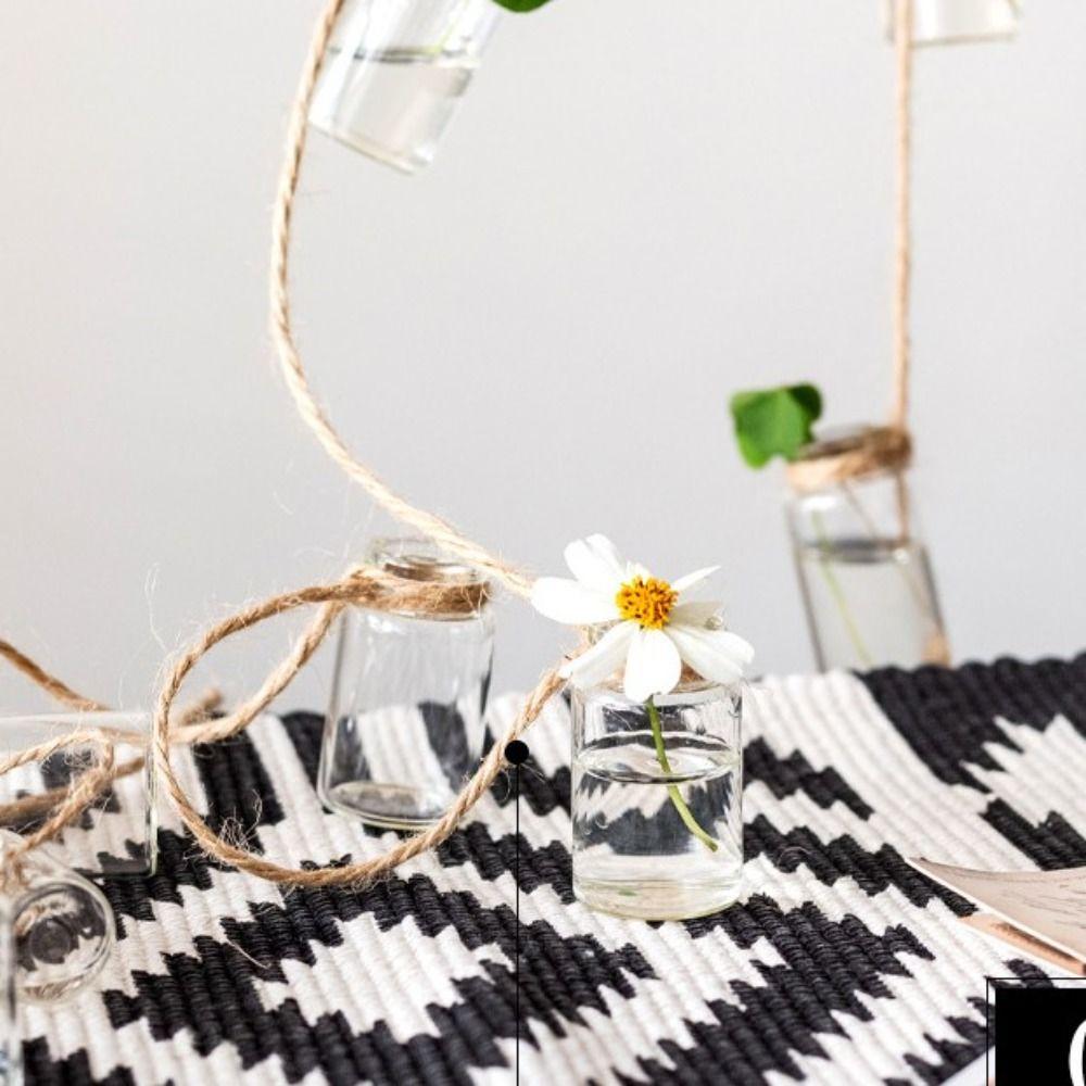 Flower Plant Home Decor Hydroponic Container Wind Chimes 1 Strings Hanging Vase Glass Vase