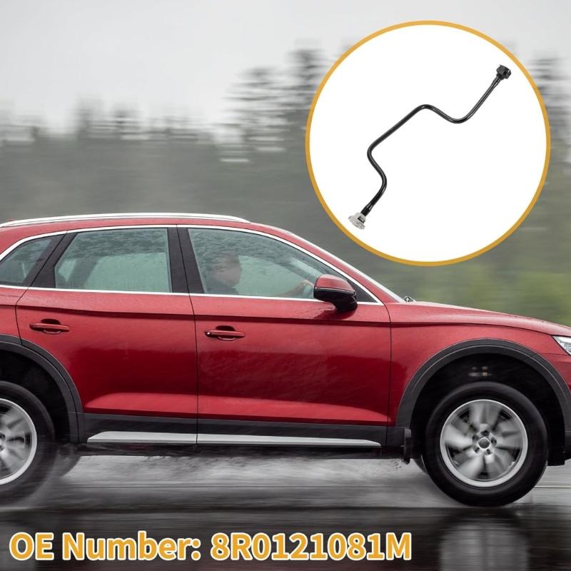Radiator Overflow Hose Reservoir Line Pipe For 2.0L Engines 2011 2012 Models 8R0121081M ABS Construction