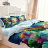3pcs Tropical Rainforest Parrot Animal Printed Chipless Bedding Set Multi Size Bedding Decoration Soft and Comfortable Bedrooms