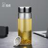 Heenoor Portable Single Layer Borosilicate Glass Tea Infuser Bottle