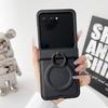 Для беспроводной зарядки Магнитный кожаный чехол для телефона для Motorola Razr 50 40 Ultra Moto Razr 60 50 Защитная крышка с кольцом для шарнира