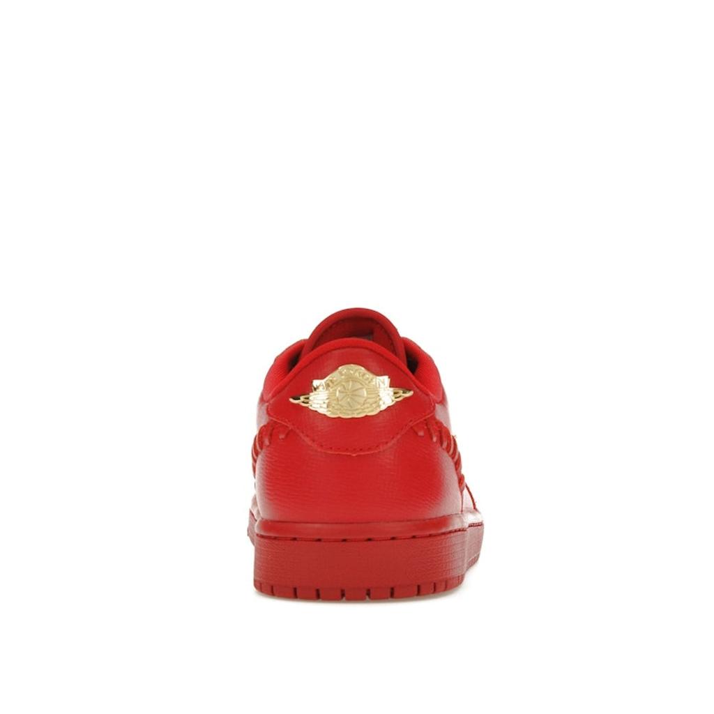 Кроссовки Air Jordan 1 Low Method of Make Gym Red женские металлические-золотые FN5032-607