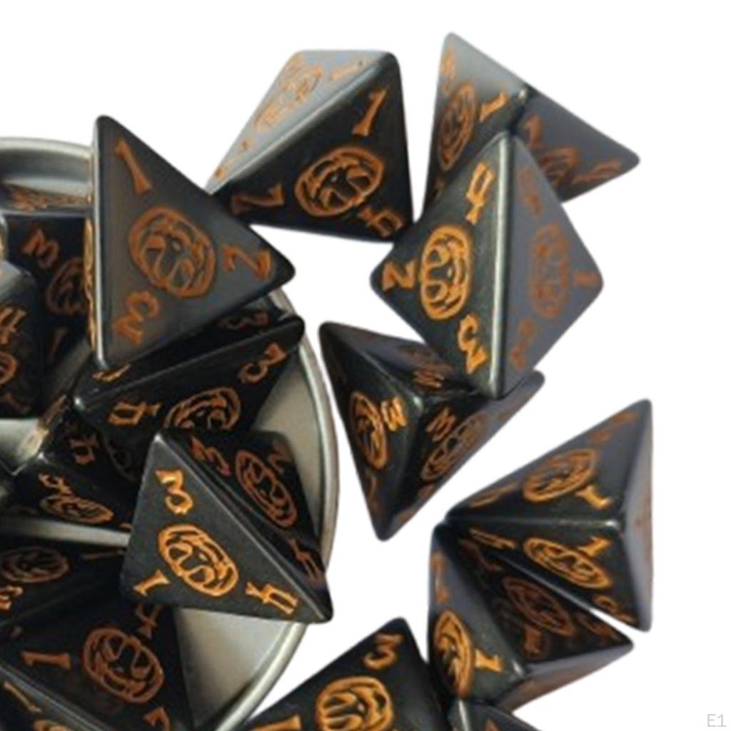 Набор из 25 кубиков D4, многосторонний акрил для карточных игр