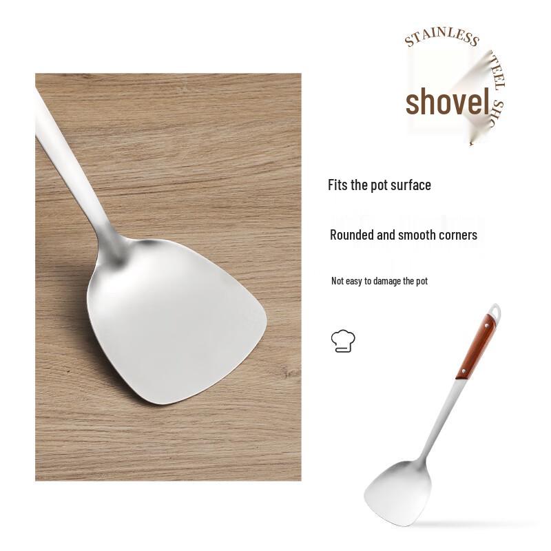 Bayco Stainless Steel & Pearwood Kitchen Utensil