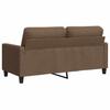 Vidaxl Sofa 2-Osobowa, Brązowa, 140 Cm, Tapicerowana Tkaniną