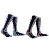 Reloco Высокие Компрессионные Носки Сильной Компрессии для Активного Отдыха и Темно-синие и Набор Синие 2 Пары Носков, Лыжи, Сноуборд, Треккинг, Ходьба, Активности,