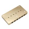 Musiclily Ultra 10.5mm Brass Fixed Hardtail Bridge for 6-String Strat/Telecaster Electric Guitars, Gold