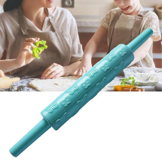 Good Plastic Roller Firm Light-weight 5 Colors Multifunctional Home DIY Rolling Pin for Dessert Household
