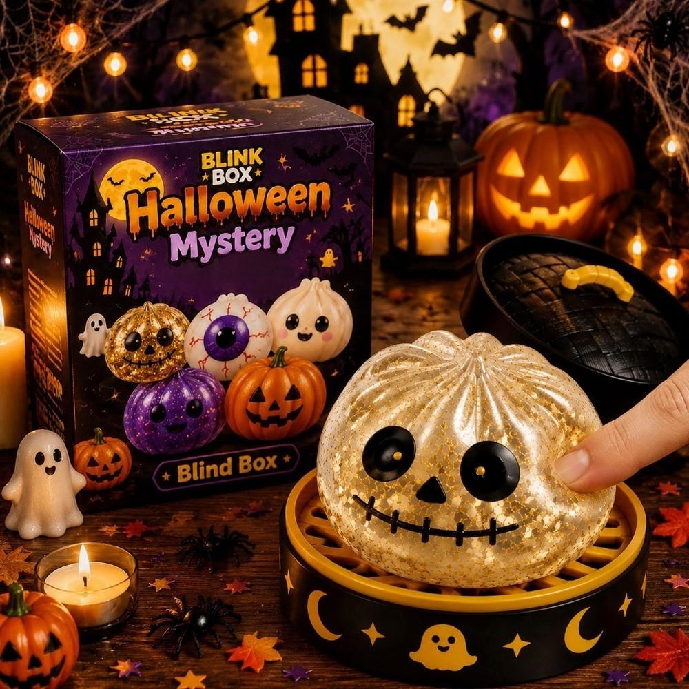 Glitter Filled Halloween Spooky Glitter Dumpling Squishies Toys Slow Rising Squishy Party Favors