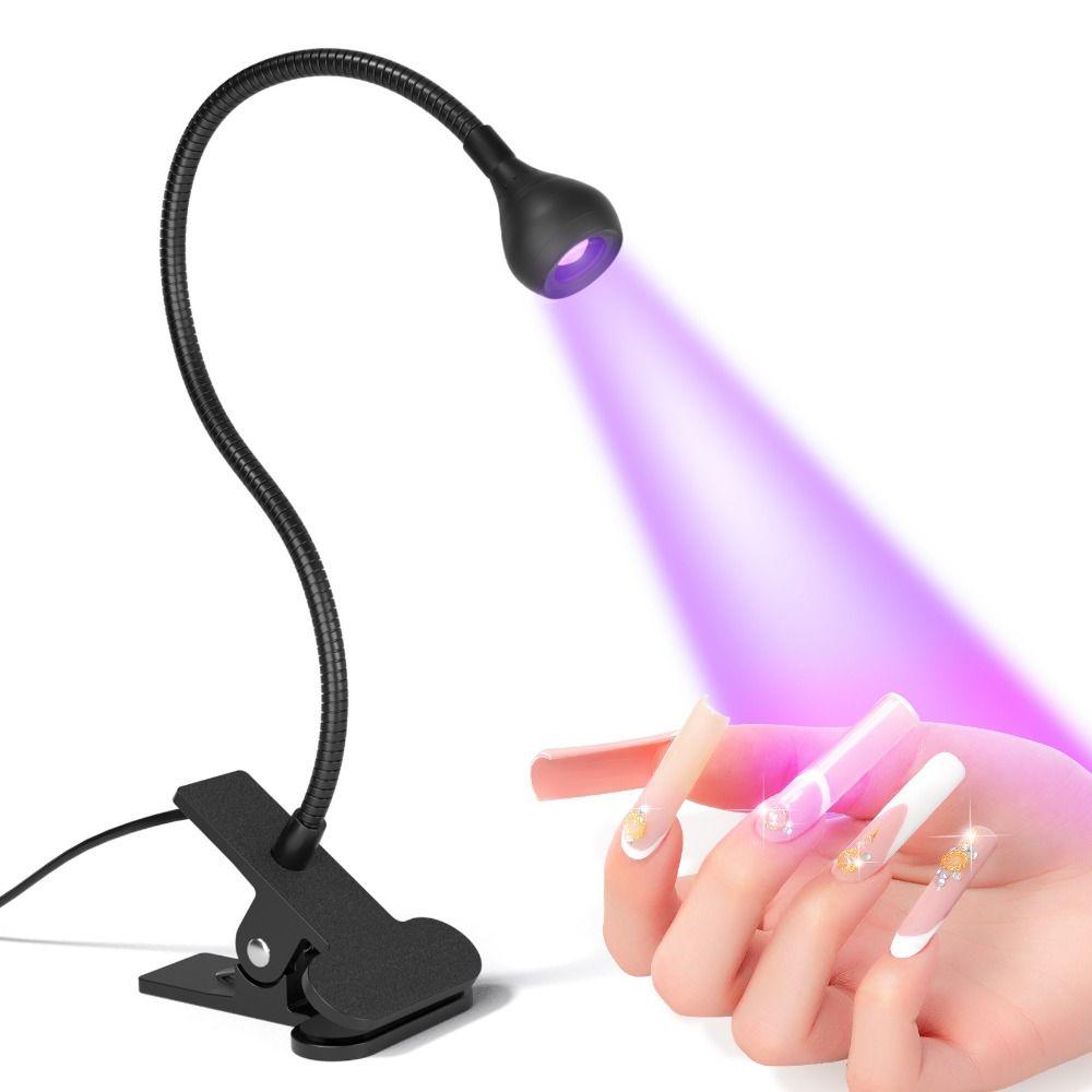 Versatile Gooseneck Nail Dryer Light USB Portable LED Nail Lamp Adjustable with Control Switch UV Curing Light Beauty Shop