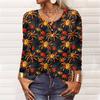 Long Sleeve Shirts For Women Halloween Pattern Print Graphic Tees Blouses Casual Plus Size Basic Tops Pullover
