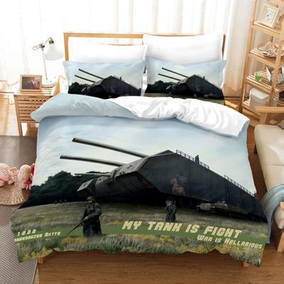 Комплект пододеяльников «Танк», военная тематика, одеяло, покрывало для детей, мальчиков, подростков, мужчин, декор, полиэстер, покрывало с наволочкой