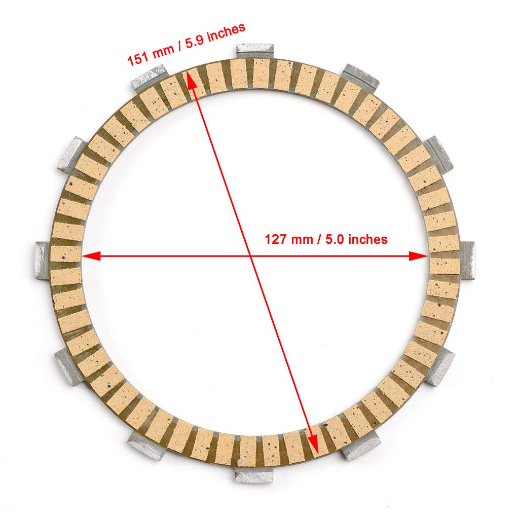 Clutch Friction Plate Kit for Kawasaki ZX1400 ZZR1400 06-23 Ninja ZX-14 2006-2011