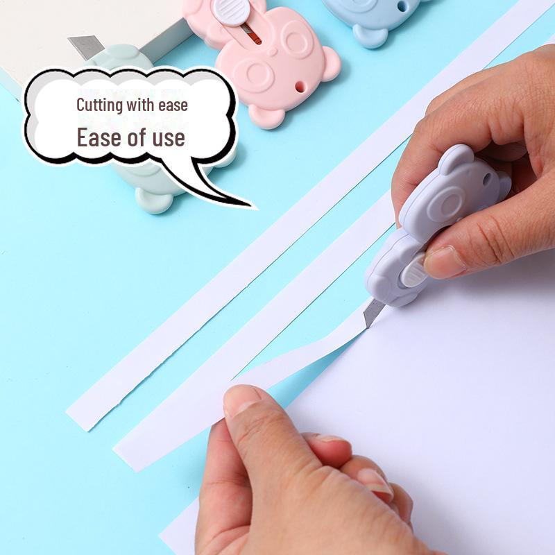 Миниатюрный нож Morandi Color Bear — инструмент для резки и экспресс-доставки документов студентами.