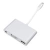 Док-станция USB C USB C to HD Мультимедийный интерфейс VGA 3,5 мм Аудио Док-станция Серебро