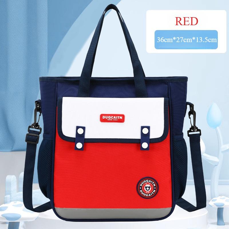 Сумка-тоут для учеников начальной школы в британском стиле, модная контрастная цветная сумка для репетиторства, высококачественная водонепроницаемая износостойкая сумка из оксфорда, сумка для творчества