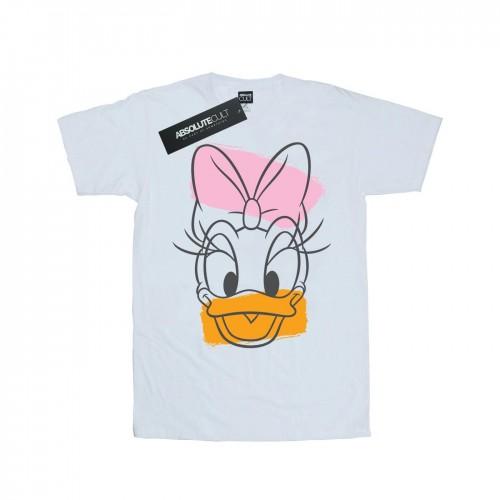 Disney Womens/Ladies Daisy Duck Head Cotton Boyfriend T-Shirt