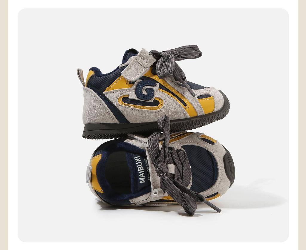 Зима 2025 Ретро Нескользящие Детские Тренировочные Кроссовки - Для Мальчиков и Девочек Плюс Бархат Хлопок Теплые Ботинки