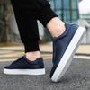 Hot Sale Black Leather Men's Casual Shoes Plus Size 48 Classic Low Cut Skateboard Shoes Men Comfortable Social Sneakers Male