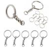 25mm NEW DIY Polished Silver Keychain Keyring Key Fob Short Chain