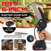 Rechargeable Cordless Electric Saw 3000W 88V Portable Woodworking Chainsaw Mini Chain Saw Pruning Saw Cutting Tool With 1/2 Battery