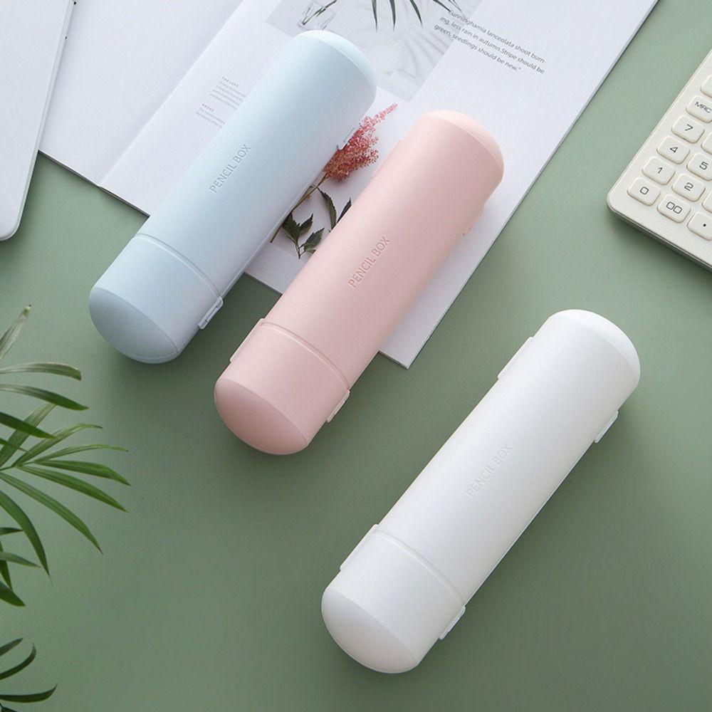 Mini Pencil Case Cute Stationery Storage Bag Plastic Pen Box Student