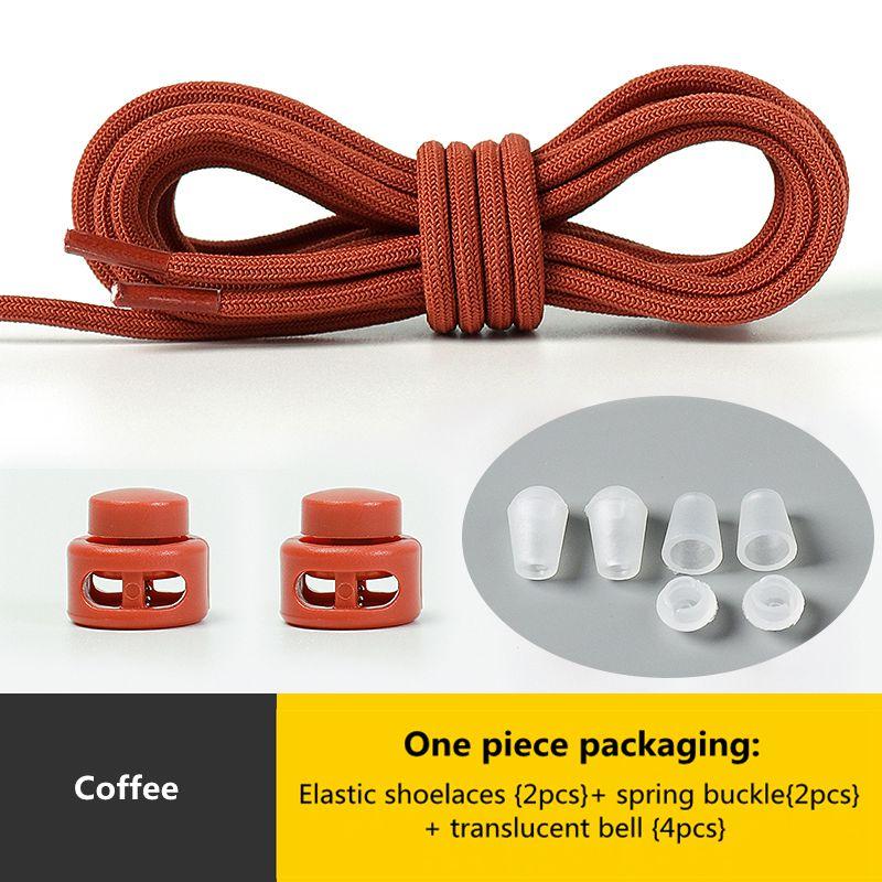 № 8. Шнурки с пружинным замком без завязок. Эластичные шнурки. Кроссовки для детей и взрослых. Быстрые шнурки для обуви. Круглые шнурки без завязок.