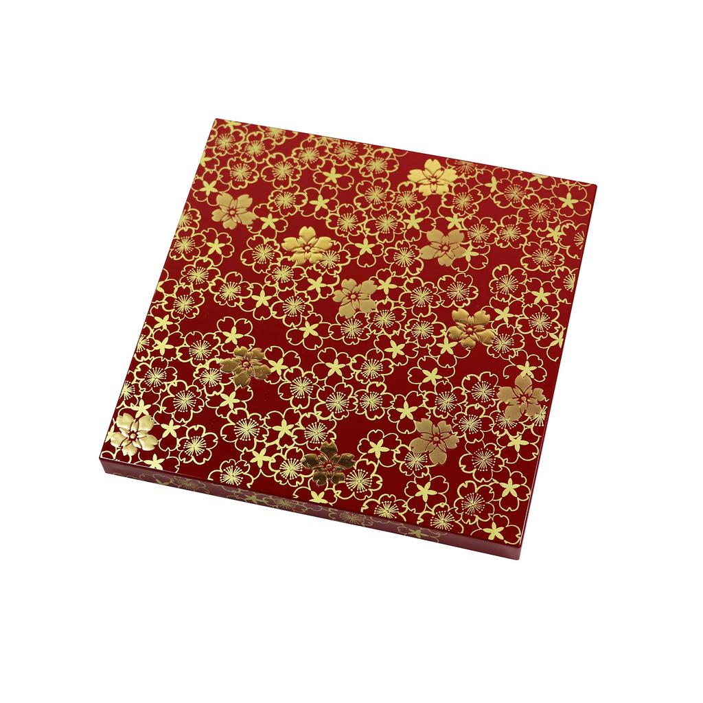 Осака Чосейдо Дизайн Сакура 15 см Дзюбако Киноварь Яманака Включает Оригинальный Кулер Бонус Спортивный Канун Еда 3-ярусная Коробка, Лак, Сумка,