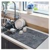 Kitchen Countertop Bar Diatomite Absorbent Anti-slip Mat Quick-drying Coffee Drain Mat; Dish Drying Mat Coaster Kitchen