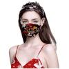 10 шт. Маска для лица одноразовая с принтом цветов и ушными петлями