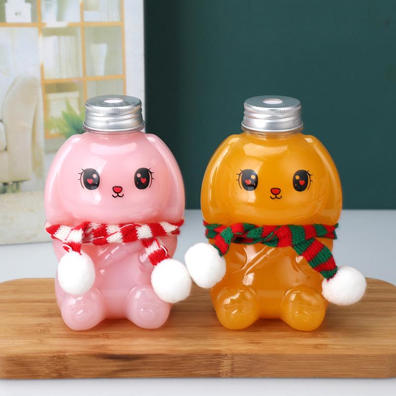 350 мл Пищевой ПЭТ прозрачный пластиковый флакон фруктовый сок молоко чай бутылка кролик пластиковый флакон