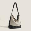 Retro Soft Pu Leather Shoulder Bags Fashion Women Tote Handbags for Commuter Casual Versatile Large Capacity Bucket Bags