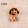 Fun Animal Pins Decorative Brooch Enamel Cartoon Dachshund Design Zinc Alloy Lapel Dog Pin Sweater Dress Suit Badge Versatile Accessory Lightweight