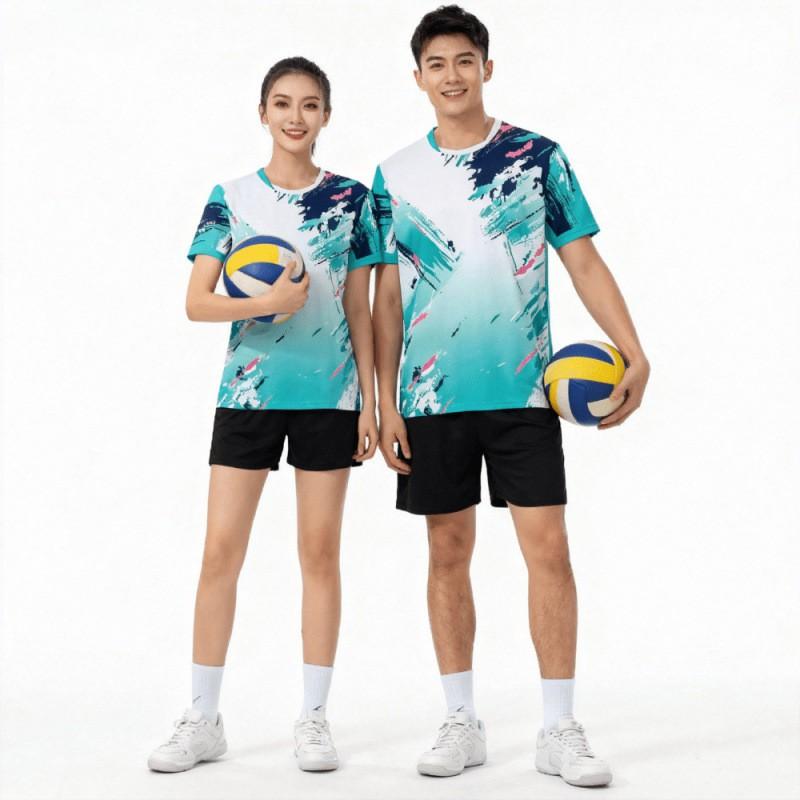 Quick-Dry Sports T-Shirt Set Badminton Tennis Volleyball Running Unisex Adult Lightweight Athletic Wear