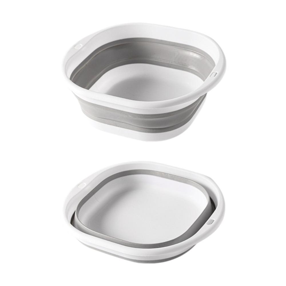Space-saving Foldable Wash Basin Lightweight Plastic Wash Tub for Bathroom Kitchen Camping Travel