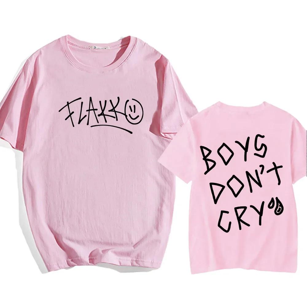 Rels B Flakk Smile Tshirt Boys Dont Cry Letter Graphic Teeshirt Cotton Summer Casual UnisexUnisex Shirt Streetwear Ropa De Mujer