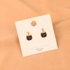 Трендовые корейские ретро минималистичные серьги-пусеты с подвеской в виде котенка - Милые и универсальные B360
