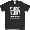 Straight Outta Virgin Islands T-Shirt Funny US Territory Country Pride Text Tee
