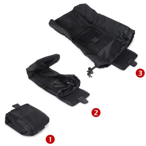 Azarxis Dump Pouch, Molle Pouch, Bag, Recovery Pouch, Airsoft Magazine Storage Utility Pouch, Molle System, Tactical Survival Equipment for Airsoft Pl