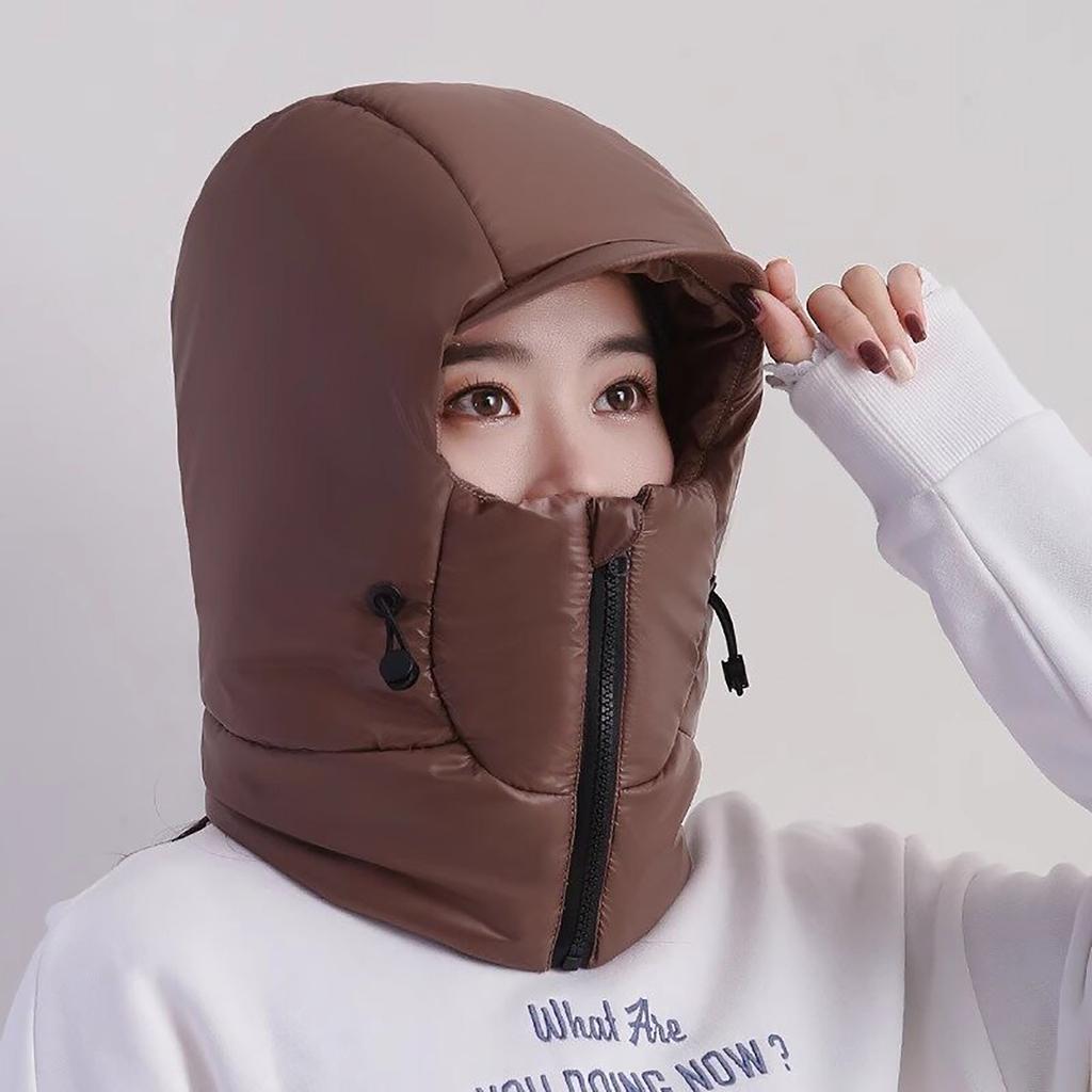 Unisex Bomber Hat Trapper Hat with Neck Warmer Bomber Hat Balaclava for Outdoor Winter Mask for Skiing Camping Hiking