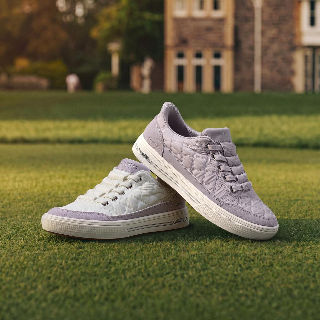 Skechers Уличные кроссовки на шнуровке средней толщины, универсальные, низкие, женские, 177209-LAV