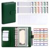 A6 Cash Budget Ledger Magnetic Button PU Leather Folder Loose-leaf Notebook  School